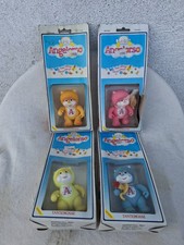 ANGELORSO 4 Mini Figure Personaggi Vintage Giallo, Rosa, Azzurro, Arancione