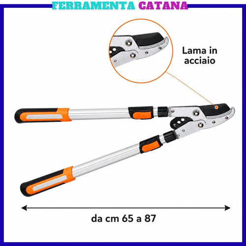 Troncarami telescopico manuale - troncarami,