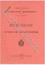 LANCIAFIAMME Mod 3 Bis Schilt 1918 WWI FLAMETHROWER REGIO ESERCITO Manual DVD