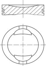 Pistone mahle 009 - pistone, per