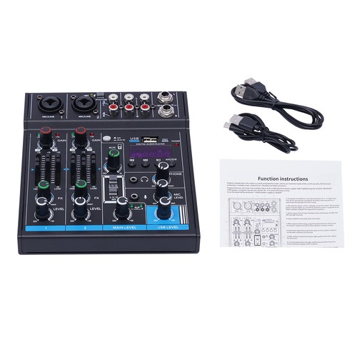 Mixer audio canali usb live - audio, 4