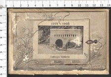 RICORDO DEL SEMPIONE 1898 - 1905 CARTOLINA VALIGETTA CON 12 IMMAGINI VG 1906