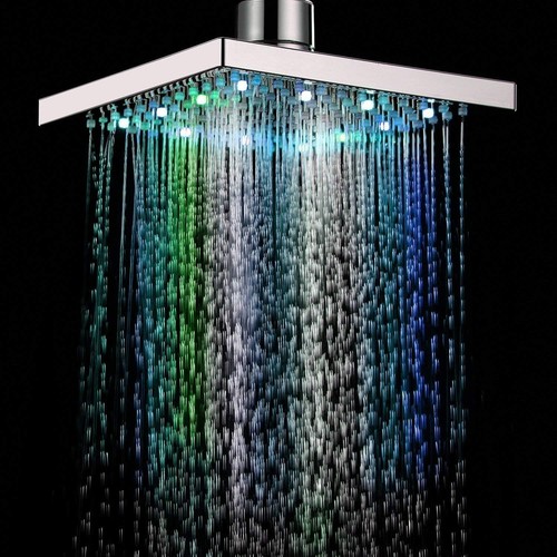 Soffione doccia pioggia led - soffione,