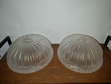 Plafoniera Art Decò paralumi x2 #166