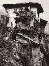 1922 Vintage SPAIN Cantabria Potes Village House Garden Architecture ~ HIELSCHER