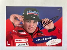 cartolina autografa originale sci alpino Arnaud Boisset