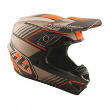 Casco Troy Lee (FA25) MX - GP Pro MIPS - SEGMENTO (Taupe/Nero/Arancione)