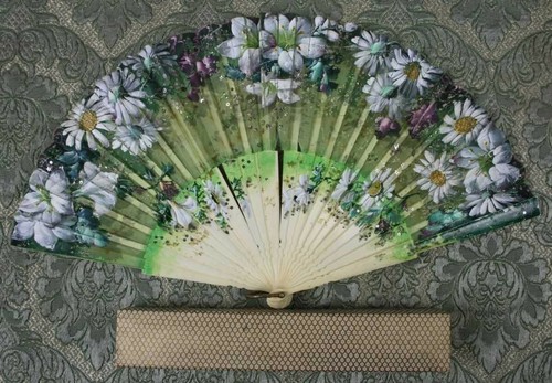 Fan aste intagliate dipinte - intagliate, e