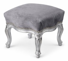 Sgabello imbottito barocco