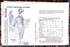 SPADEA DESIGNER BY VENEZIANI ANNI '60 #NS-266 RITAGLIATA IN FABBRICA / COMPLETA TG. 14