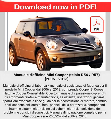 Manuale officina mini cooper - mini,