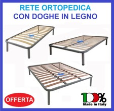 RETE LETTO ORTOPEDICA IN DOGHE SINGOLA PIAZZA E MEZZA MATRIMONIALE PER MATERASSO