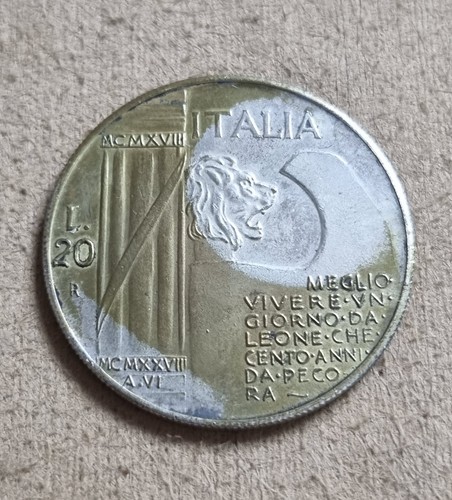 Lire commemorative medal of - lire,