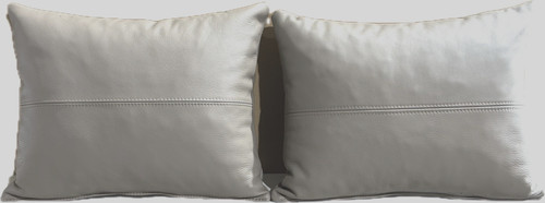 Cuscino 50x40cm vera pelle - x,