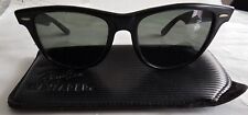 RAY-BAN B&L WAYFARER II VINTAGE BLACK 54()20 145 ORIGINAL!!!