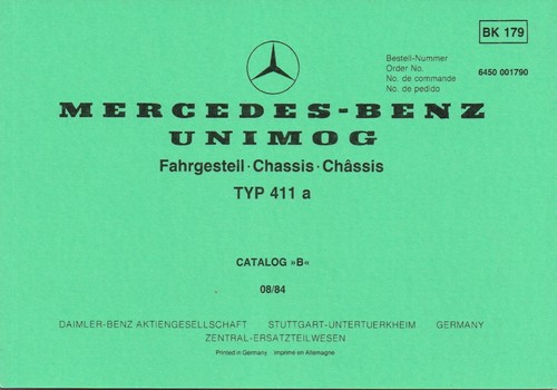 Mercedes benz unimog 411 parts - unimog,
