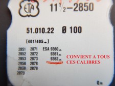 TIGE STEM ETA 2850 2851 2852