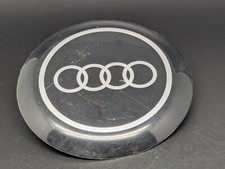 AUDI Ø 90MM LOGO SIGLA EMBLEMA FREGIO STEMMA SCRITTA BADGE TARGA TARGHETTA NOME