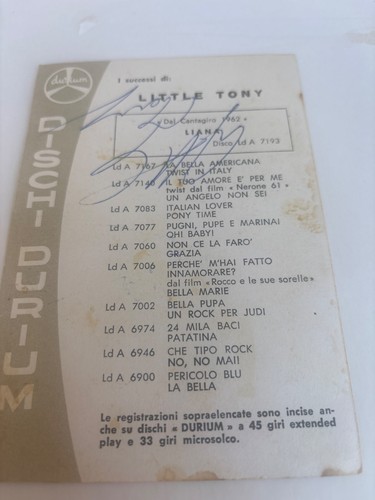 Autograph little tony original - tony,