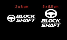 4X Adesivo BLOCK SHAFT