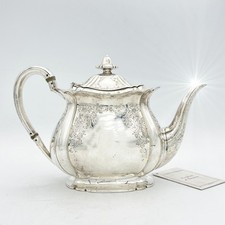 Antica Teiera inglese in argento silver plated sheffield caffettiera epoca 800 W