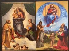 Vaticano 2012 Madonna di Foligno serie completa mnh in foglietto