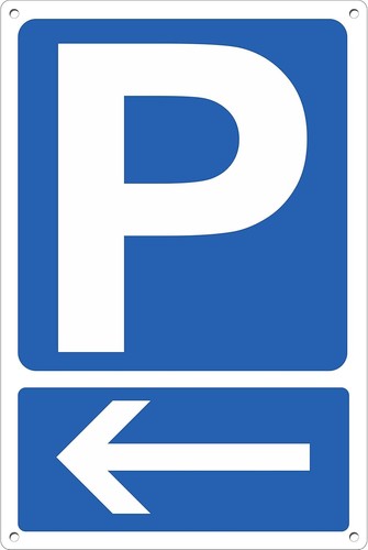 Cartello parcheggio con - cartello,