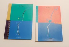 ♥ VEART AURAS VETRI D'ARTE 2 CATALOGI 1991 VASI E VETRI ACCESI C36