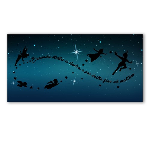 Quadro peter pan per cameretta - quadro,