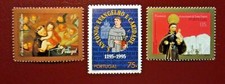 1995 Congiunta Portogallo - S.Antonio da Padova - 3 valori MNH** - Perfetti
