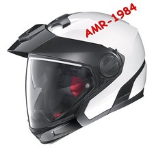 CASCO NOLAN N40 FULL SPECIAL PLUS N-COM COLORE 33  BIANCO METALLIZATO TG. TUTTE