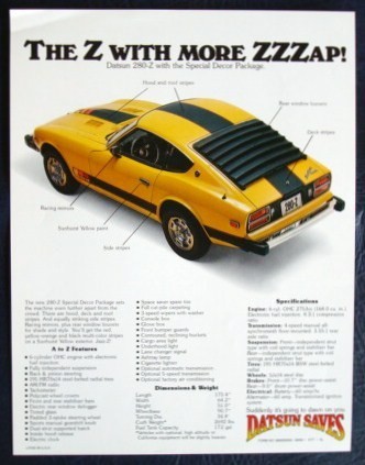 Datsun 280z usa scheda - 280z,