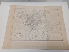 ROMA 1800 PIANTA DELLA CITTÀ DI ROMA EDIZIONE FRANCESE  