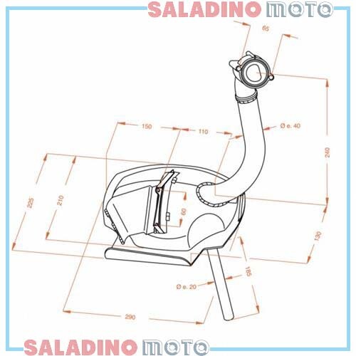 Marmitta scarico silenziatore - marmitta,