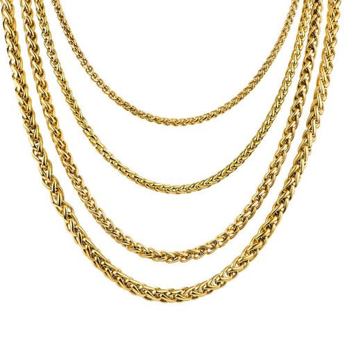 Catena oro 18k dorato acciaio - 18k,
