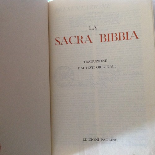 1962 sacra bibbia edizione - sacra,