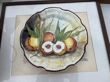 [Occasione] Piatti in Ceramica antichi con frutta da appendere