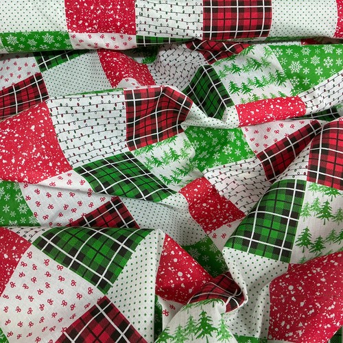 Trapunta natalizia patchwork - trapunta,