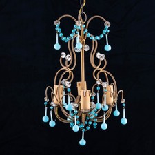 Lampadario antico vetro