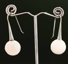 Orecchini pendenti in Quarzo Rosa e Argento 925