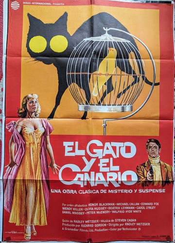 Cat and the canary - cat, vintage