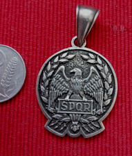 S.P.Q.R. -CARUM EST QUOD RARUM EST- Medaglia Aquila Roma -mm 31