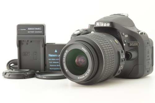 Nikon d5200 con 18 55mm - con, 18-55mm