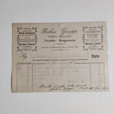 1903 Barberis Giuseppe Fumista Meccanico Cucine Economiche Fattura C00488