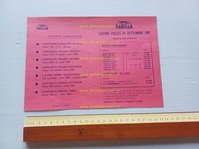 Parilla listino moto 1961