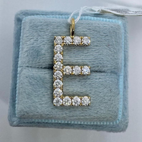 Ciondolo iniziale diamante - iniziale,
