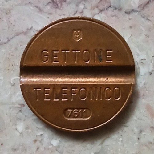 Gettone telefonico 7611 segno - telefonico,