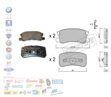 PASTIGLIE FRENO POSTERIORI MITSUBISHI PAJERO III 3 OUTLANDER 2 ASX WVA23582