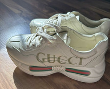 Gucci Rhyton Style avorio sneakers donna moda pelle logo scarpe EU39 senza scatola