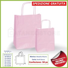 BORSE SHOPPER DI CARTA MANICO